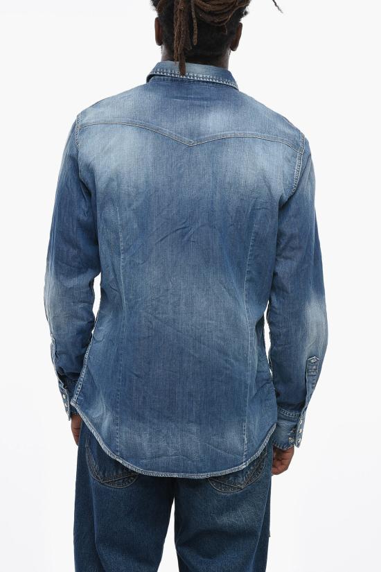  디스퀘어드2 데님 셔츠 S74DM0846S30341470 Blue - DSQUARED2