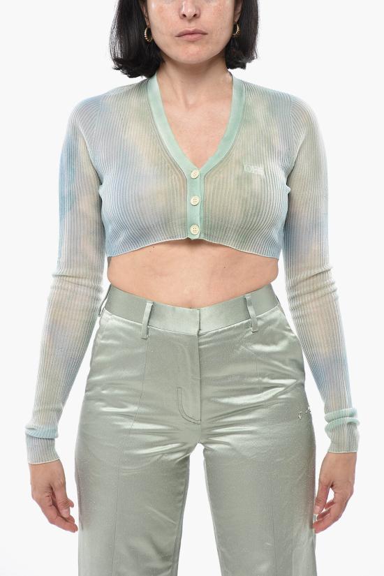  오프화이트 가디건 OWHB035S23KNI0014001 Light blue