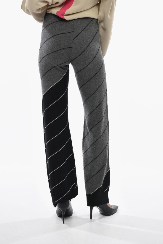  스텔라 맥카트니 스트레이트 팬츠 6K02463S23588490 Nero Grigio - STELLA MCCARTNEY