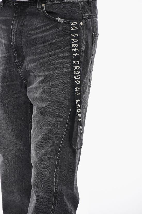  44레이블 데님 팬츠 B0030621FA577P710 Gray - 44 LABEL