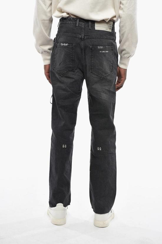  44레이블 데님 팬츠 B0030621FA577P710 Gray - 44 LABEL