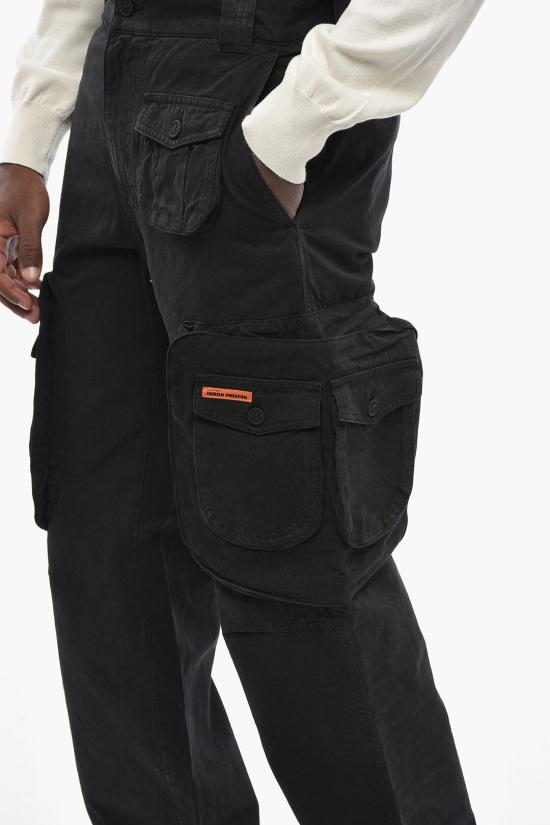  헤론 프레스톤 카고 팬츠 HMCF011S23 FAB004 1000 27 Black - HERON PRESTON