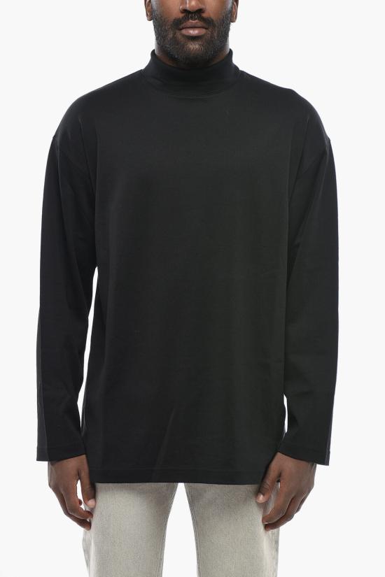  르메르 릴렉스드 모크넥 티셔츠 TO1467LJ1043 BK999 Black