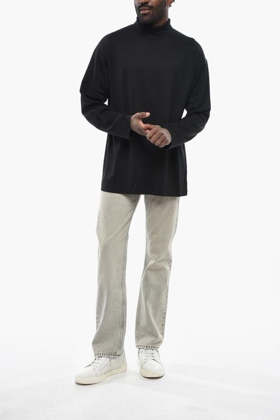  르메르 릴렉스드 모크넥 티셔츠 TO1467LJ1043 BK999 Black - LEMAIRE