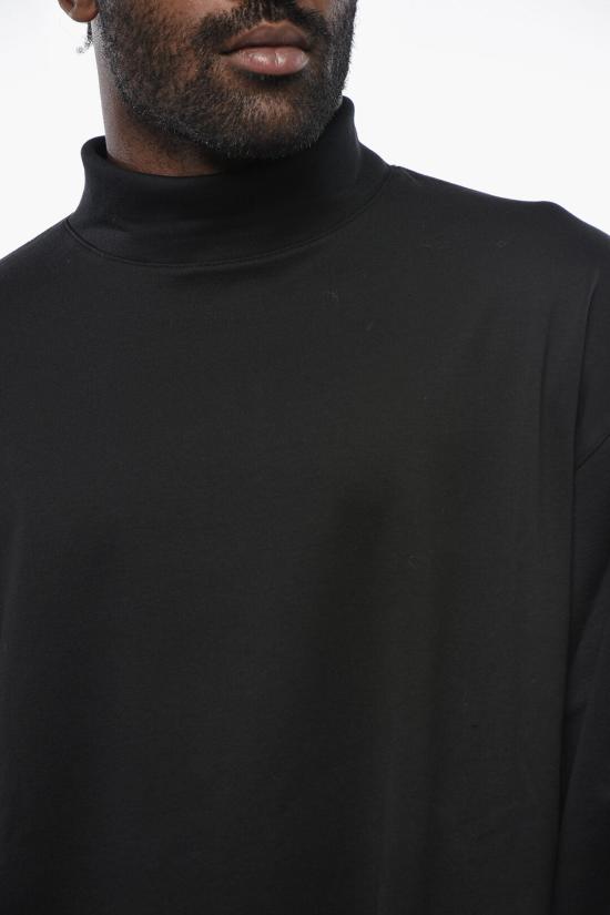  르메르 릴렉스드 모크넥 티셔츠 TO1467LJ1043 BK999 Black - LEMAIRE