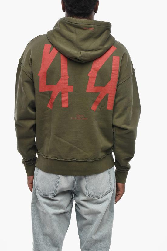  44레이블 후드 티셔츠 B0030612FA679P723 Green - 44 LABEL