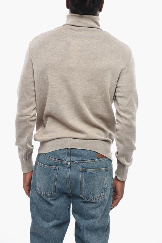  메종키츠네 터틀넥 HM00508 KT1036 H250 24 Beige - MAISON KITSUNE
