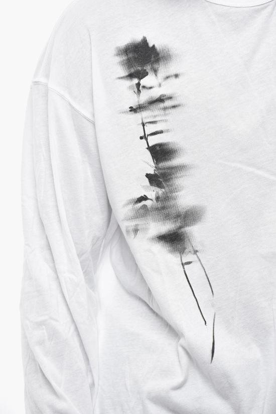  앤 드뮐미스터 긴팔 티셔츠 MJTS0506 FA206 001 Black White - ANN DEMEULEMEESTER