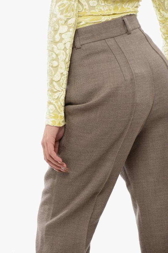  나누슈카 스트레이트 팬츠 NW24RSPA01572 0 LATTE Beige - NANUSHKA