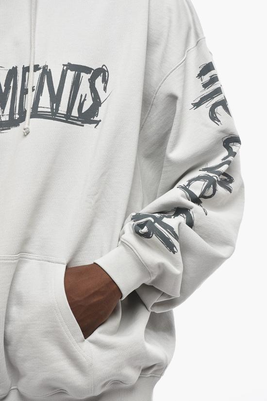  베트멍 후드 티셔츠 UE54HD600WMUSHROOM Gray - VETEMENTS