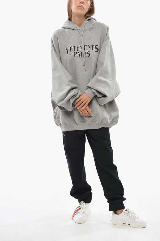  베트멍 후드 티셔츠 UE54HD500GGREYMELANGE Gray - VETEMENTS