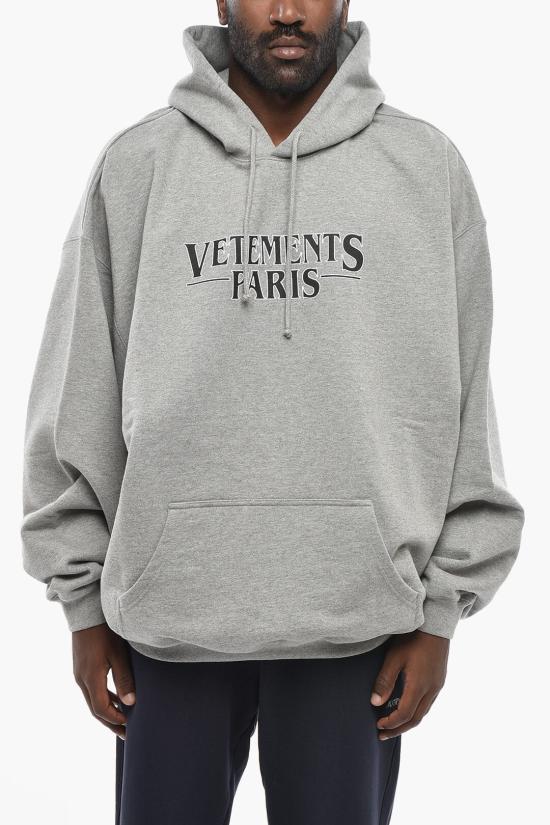  베트멍 후드 티셔츠 UE54HD500GGREYMELANGE Gray - VETEMENTS