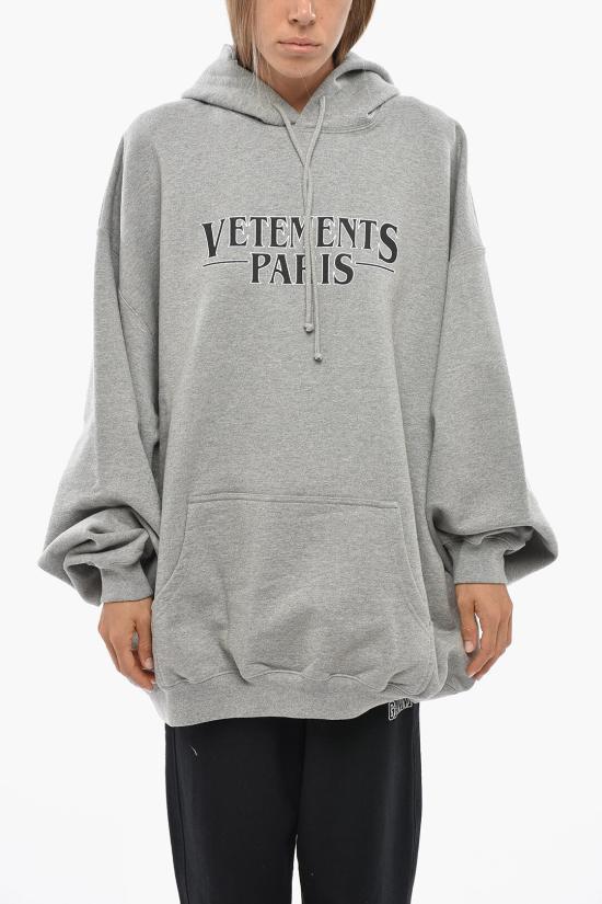  베트멍 후드 티셔츠 UE54HD500GGREYMELANGE Gray - VETEMENTS