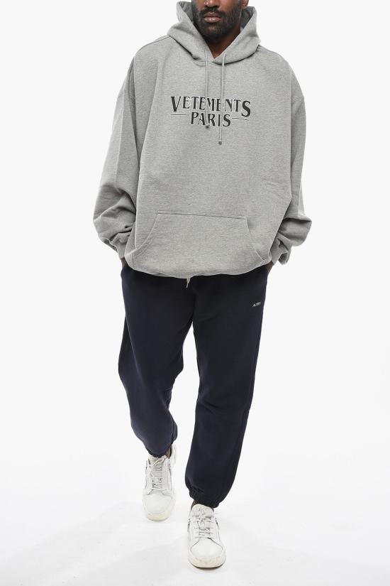  베트멍 후드 티셔츠 UE54HD500GGREYMELANGE Gray - VETEMENTS