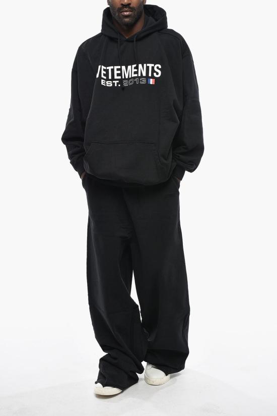  베트멍 후드 티셔츠 UE54HD100BBLACK - VETEMENTS