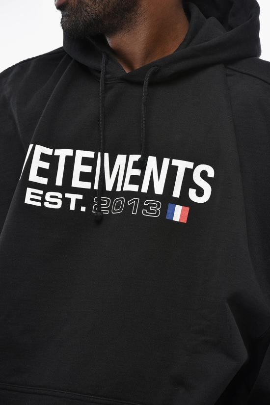  베트멍 후드 티셔츠 UE54HD100BBLACK - VETEMENTS
