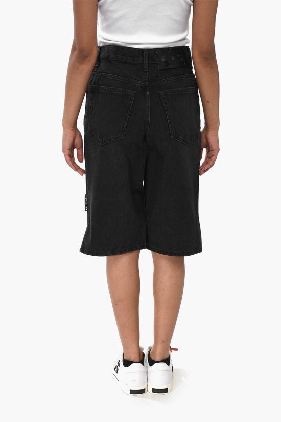  오프화이트 데님 숏팬츠 OWYC005F21DEN0021000 Black - OFF WHITE