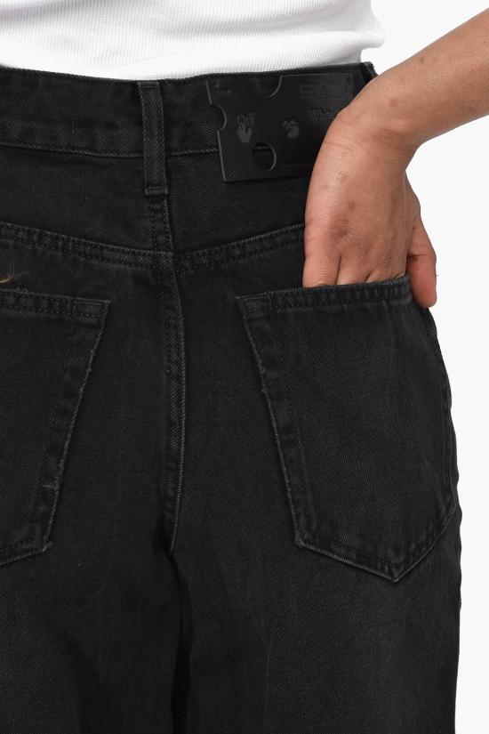  오프화이트 데님 숏팬츠 OWYC005F21DEN0021000 Black - OFF WHITE