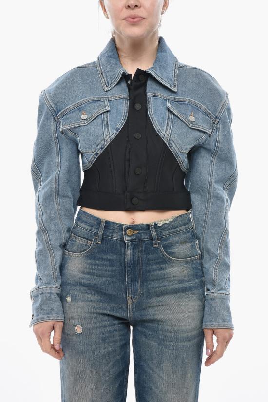  뮈글러 데님 자켓 23W6VE0338246 3074 Light blue