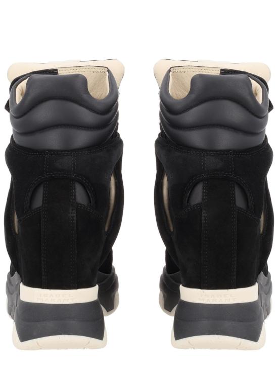 26FW 이자벨마랑 발스키 하이탑 스웨이드 웨지 스니커즈 BK0009FA A1E17S01BK BLACK - ISABEL MARANT