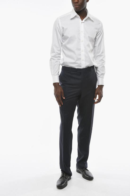  꼬르넬리아니 수트 팬츠 815800 8118060 001 Blue - CORNELIANI