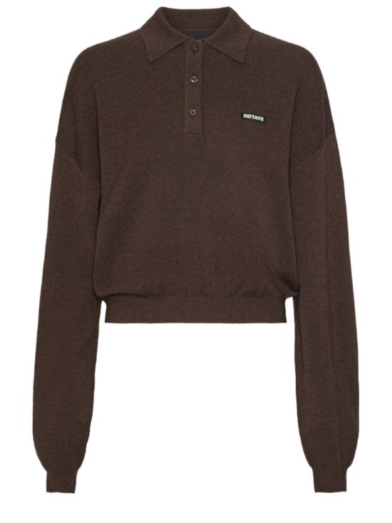 26SS 로테이트 바이 크리스텐슨 폴로 티셔츠 1151371667 85261667 BROWN