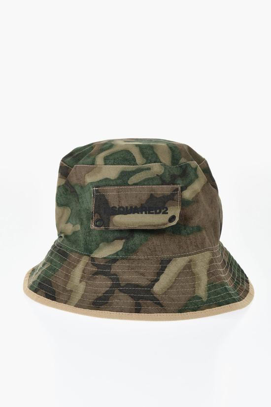  디스퀘어드2 버킷햇 HAM0049168S0074A008 Marrone Verde Militare