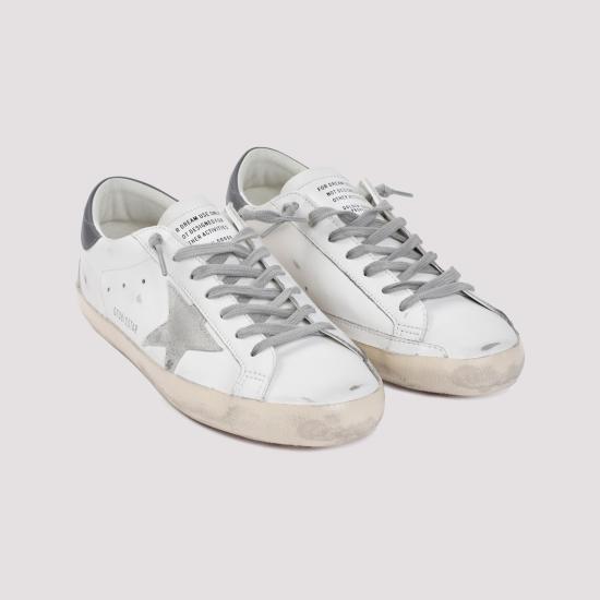 26FW 골든구스 슈퍼스타 스웨이드 스니커즈 GMF00102 F006113 11915 WHITE ICE DARK GRAY - GOLDEN GOOSE