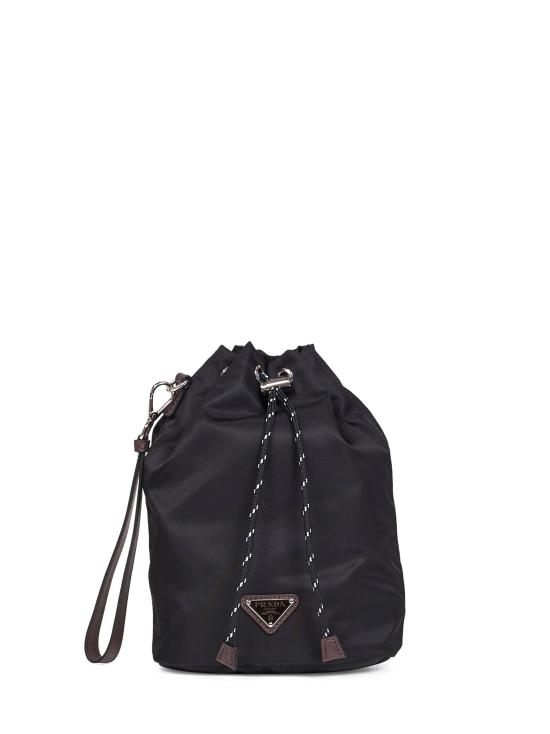 26FW 프라다 스피드락 리나일론 앤 레더 파우치 2NE0672HE1F0002 BLACK