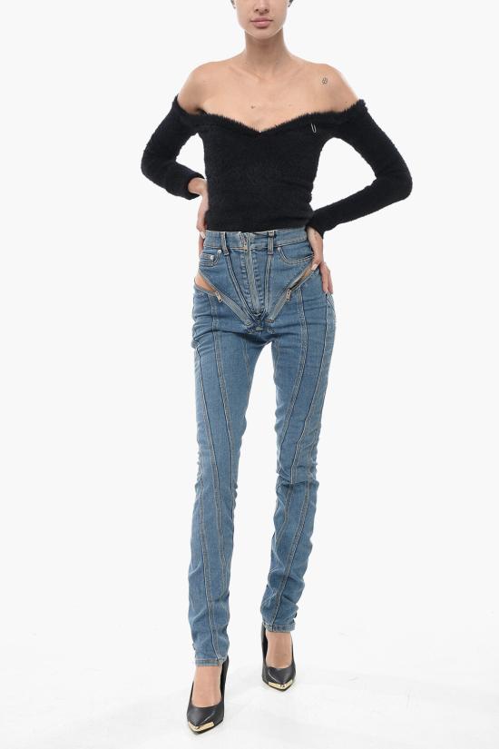  뮈글러 데님 팬츠 23W6PA0389247 6048 Light blue - MUGLER