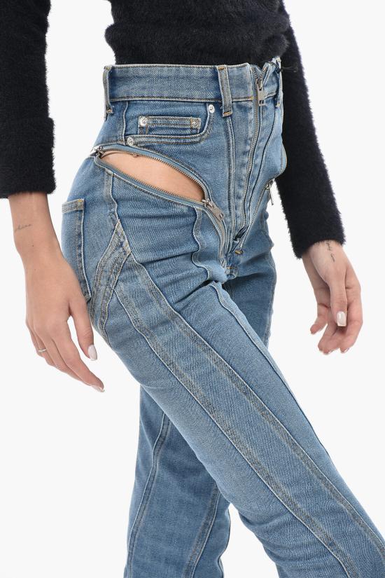  뮈글러 데님 팬츠 23W6PA0389247 6048 Light blue - MUGLER