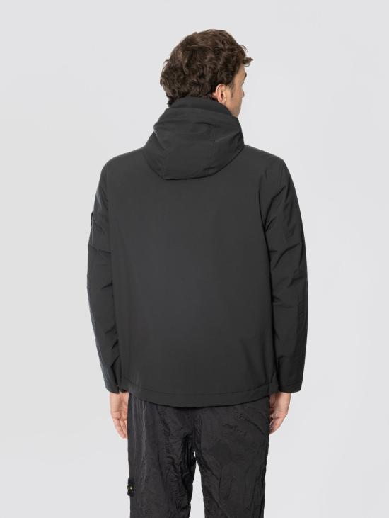 26FW 스톤 아일랜드 자켓 Membrana Soft Shell Due Strati Impermeabile Nero 소재 파카 - STONE ISLAND