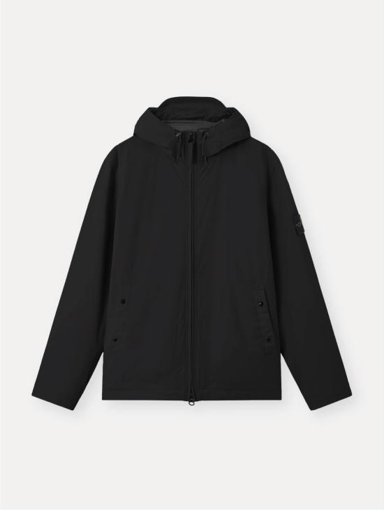 26FW 스톤 아일랜드 자켓 Membrana Soft Shell Due Strati Impermeabile Nero 소재 파카 - STONE ISLAND
