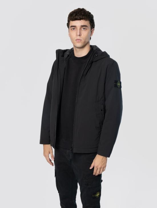 26FW 스톤 아일랜드 자켓 Membrana Soft Shell Due Strati Impermeabile Nero 소재 파카 - STONE ISLAND