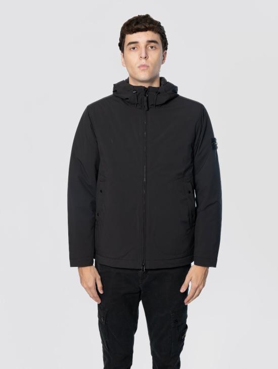 26FW 스톤 아일랜드 자켓 Membrana Soft Shell Due Strati Impermeabile Nero 소재 파카 - STONE ISLAND