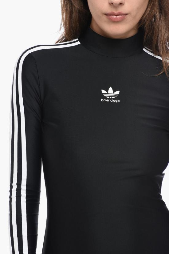  발렌시아가 숏 원피스 728939 TYK07 1000 Black - BALENCIAGA
