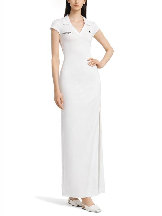 26SS 쿠레쥬 스포츠 폴로 롱 드레스 126JRO807 JS01950098 WHITE - COURREGES