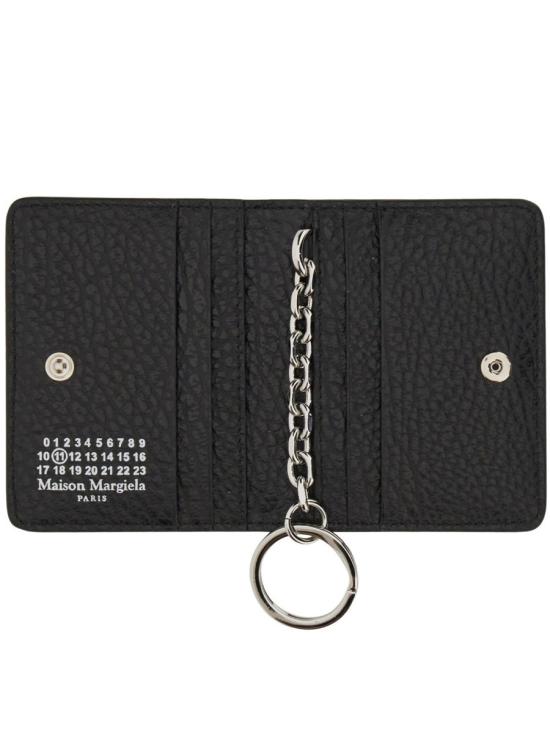 26FW 마르지엘라 스티치 키링 카드지갑 S56UI0128 P4455T8013 BLACK - MAISON MARGIELA