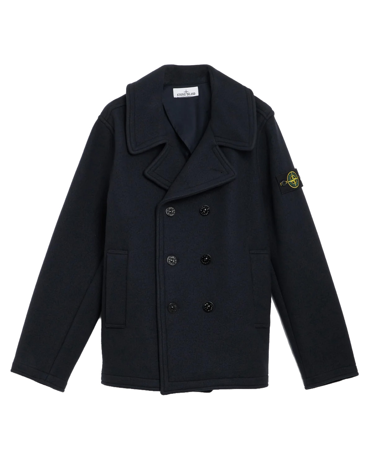 26FW 스톤 아일랜드 더블 브레스티드 피코트 L2S154100040 BLUE