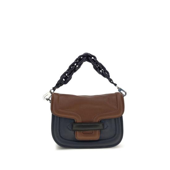 26FW 피에르하디 숄더백 PINV01ZNAVYBROWNBBB MULTICOLOR
