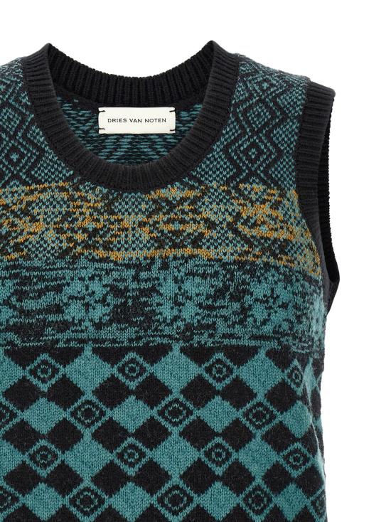 26FW 드리스 반 노튼 민소매 티셔츠 DR341833BM MULTICOLOR - DRIES VAN NOTEN