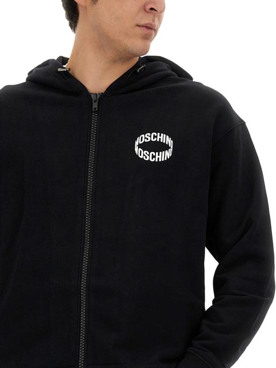  모스키노 긴팔 티셔츠 17282028 1555 BLACK - MOSCHINO