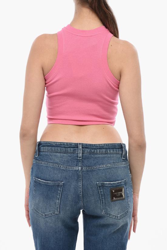  발망 탑 DF1AA355BC49 OIR Pink - BALMAIN