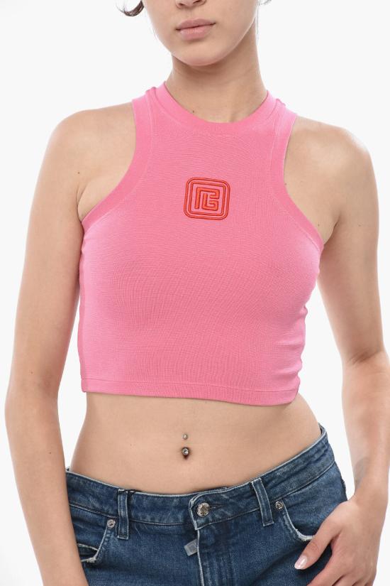  발망 탑 DF1AA355BC49 OIR Pink - BALMAIN