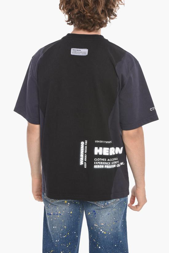  헤론 프레스톤 반팔 티셔츠 HMAA028S21JER0011018 Black - HERON PRESTON