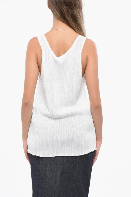  알라이아 탑 AA9H11126M886 010 White - ALAIA