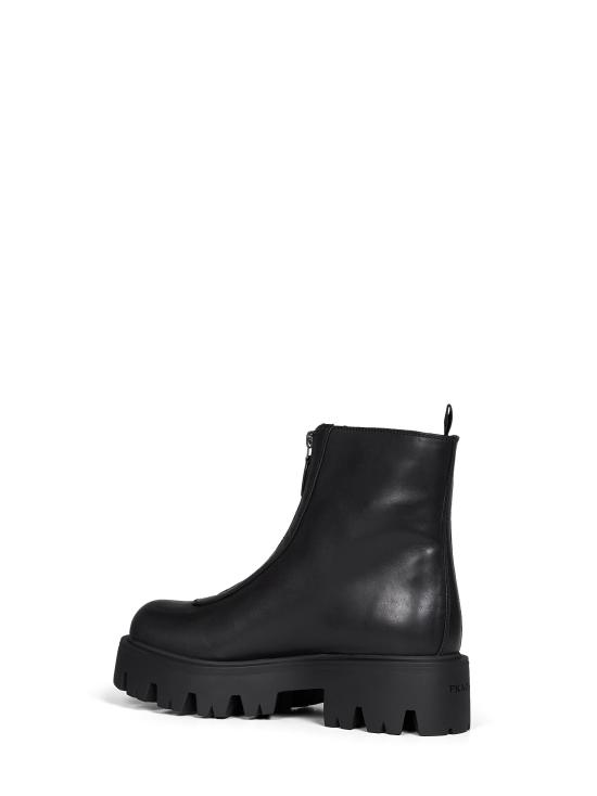 26FW 프라다 가죽 지퍼 부티 앵클 부츠 1T328O050UZEF0002 BLACK - PRADA