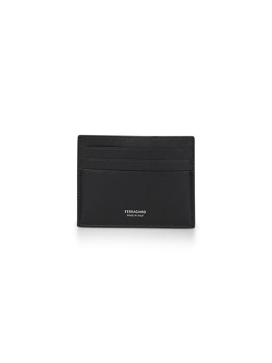 26FW 살바토레 페라가모 크레딧 카드홀더 661396FLORENCE772114 BLACK