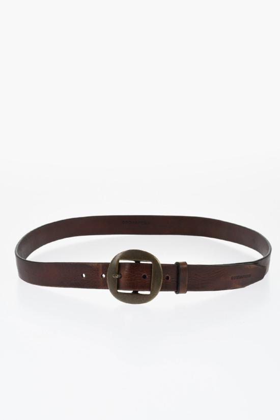  디스퀘어드2 가죽 벨트 BEM0392 12900001 M1287 Brown - DSQUARED2
