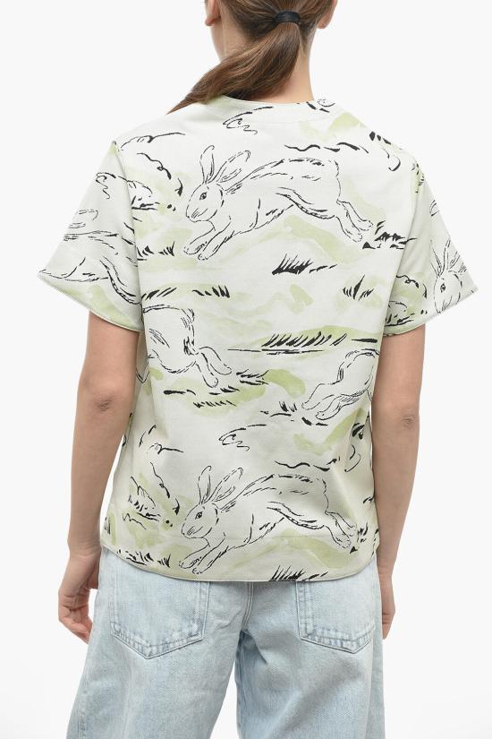  질샌더 반팔 티셔츠 J53GC0001J20040 193 Green - JIL SANDER